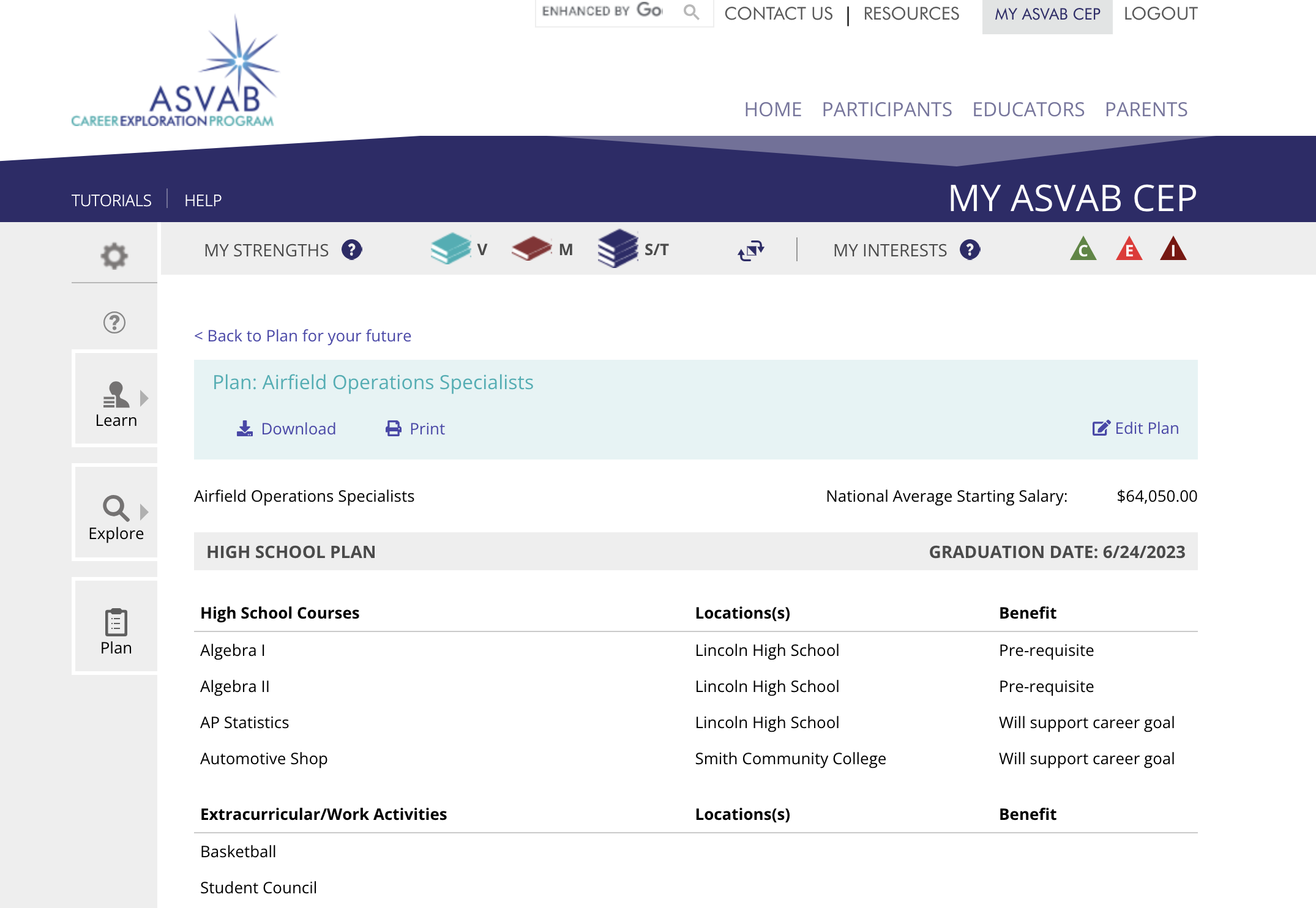 Help your students make a five year plan asvab cep